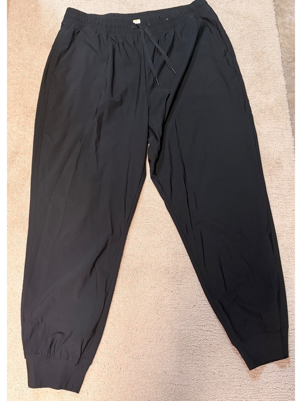 Old Navy SleekTech GO-DRY Black Jogger Pants size large
